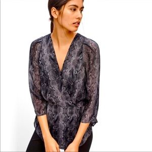 Aritzia snake print top
